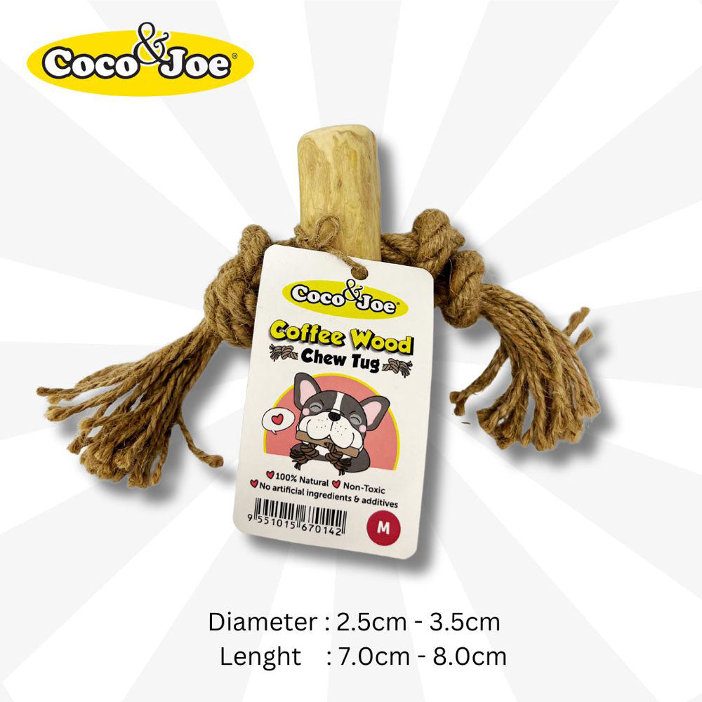 Coffee Wood Chew Tug