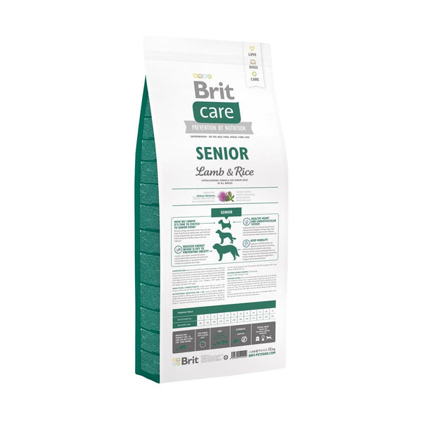 Brit care hotsell senior lamb rice