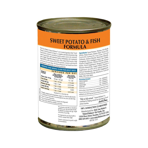 Natural Balance Wet Dog Food Sweet Potato & Fish | Delivery in Malaysia