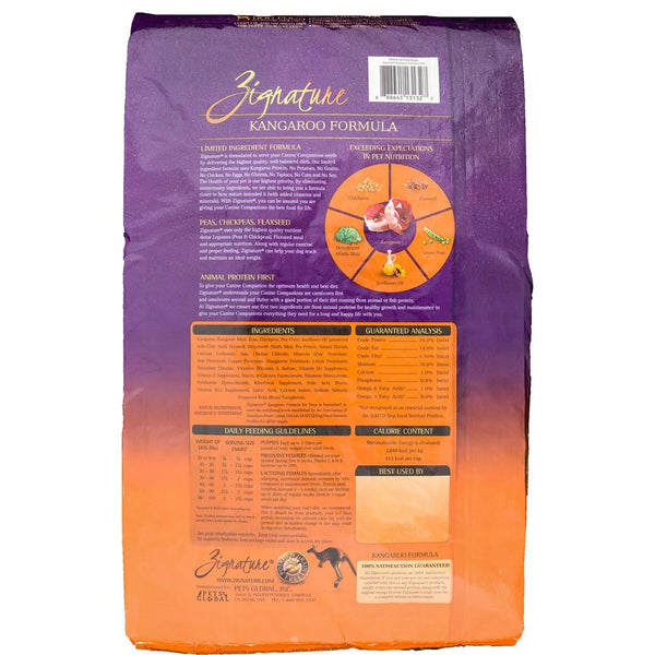 Zignature Kangaroo (Grain Free & Limited Ingredient) Dog Food tadaa!