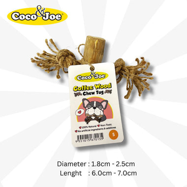 Coffee Wood Chew Tug