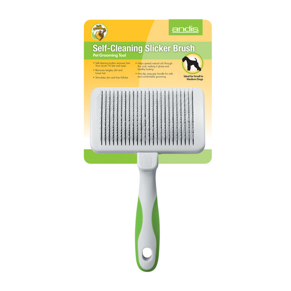 Self-Cleaning Slicker Brush