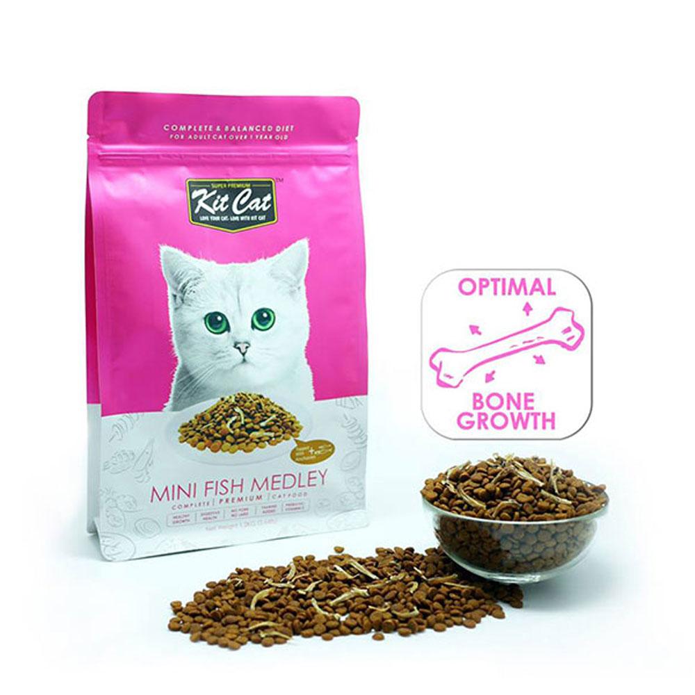 Kit Cat Dry Cat Food Mini Fish Medley Delivery in Malaysi