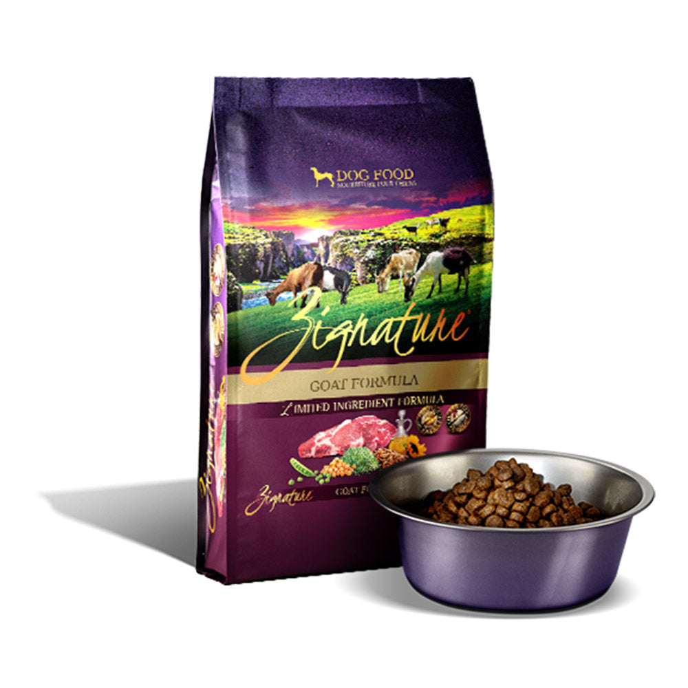 Zignature goat 2024 dog food